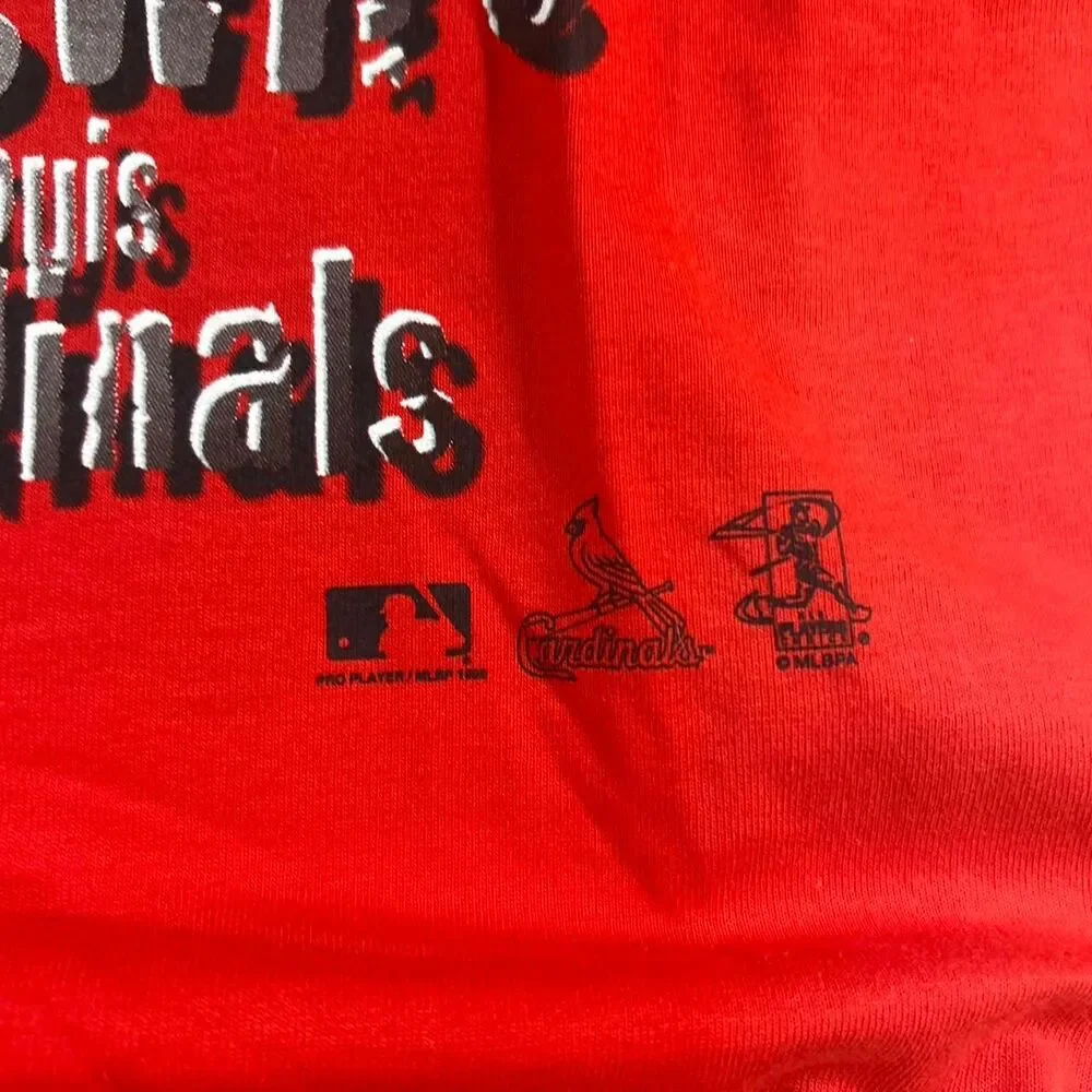 NWT Y2K MLB Mark McGwire St. Louis Cardinals red cotton t-shirt